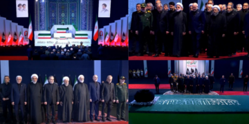 The smallest coffin… – Viral image of Khamenei’s 14-month-old granddaughter’s casket as top Iranian leadership in tears