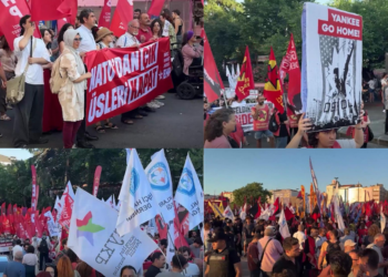 Istanbul,Turkey protesters march against NATO ahead of Ankara summit