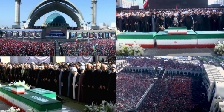 Mojtaba Khamenei absent as slain leader’s sons appear at Tehran funeral