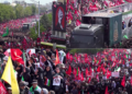 Crowds of Iranians bid defiant farewell to late Supreme Leader on streets of Tehran