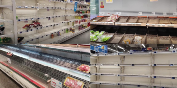 Typhoon Bavi sparks supermarket rush across Hangzhou