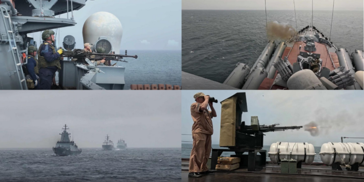 Russian and Chinese warships conduct joint live-fire drills in Yellow Sea for Maritime Interaction 2026