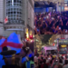 London police struggle to contain raging England fans after Argentina’s late World Cup comeback