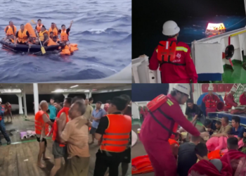 Rescue teams save 45 people after Vietnamese cargo ship sinks in South China Sea