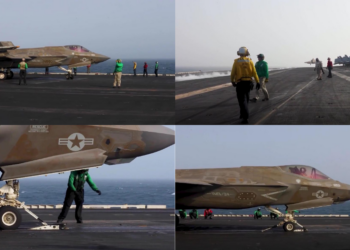 US F-35C roars from USS Abraham Lincoln as CENTCOM tightens grip on Iran-bound shipping