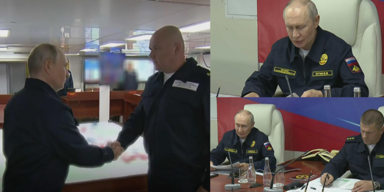 NATO is penetrating the Asia-Pacific! – Putin seen in NAVAL UNIFORM for latest drills