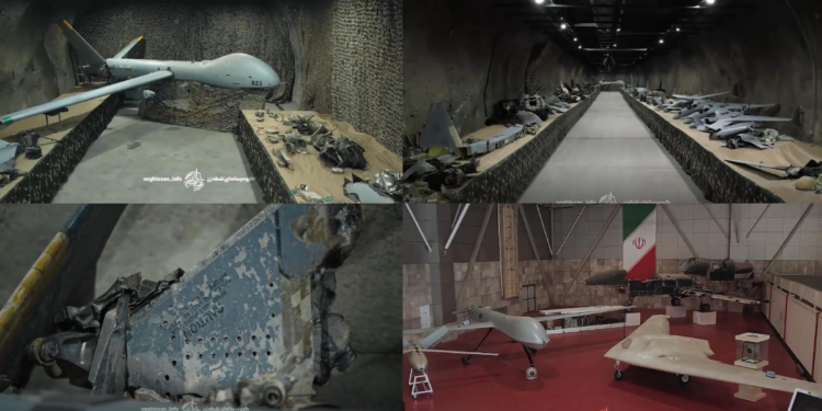 Iran displays mangled US, Israeli aircraft it says were brought down in fighting