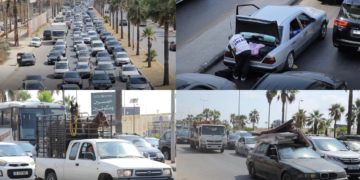 Heavy traffic pours into Sidon as Israeli strikes force families from southern Lebanon homes