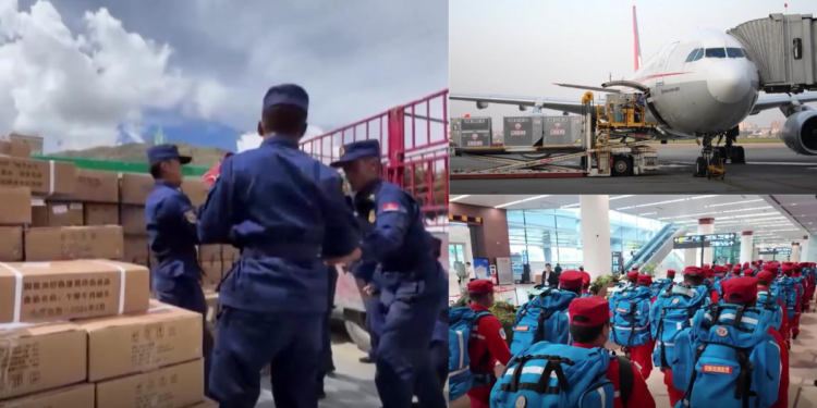 Relief on the move – Rescue teams and tonnes of supplies head from Lhasa to mudslide-hit Gyirong
