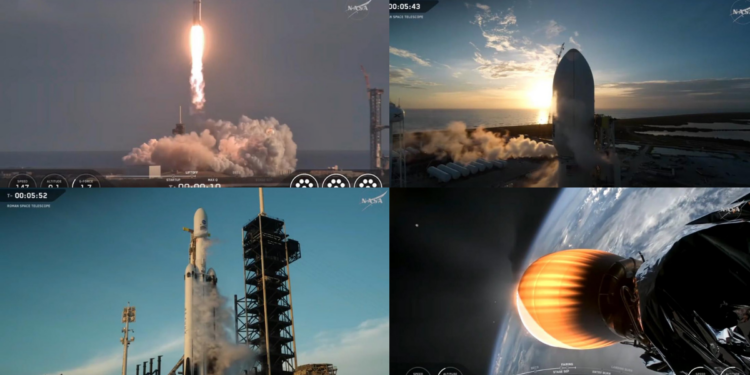SpaceX Falcon Heavy blasts off with NASA’s Roman telescope to hunt dark matter and hidden worlds