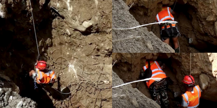 Breaking through – Nepal rescuers BLAST into flood-blocked tunnel in hunt for 42 workers